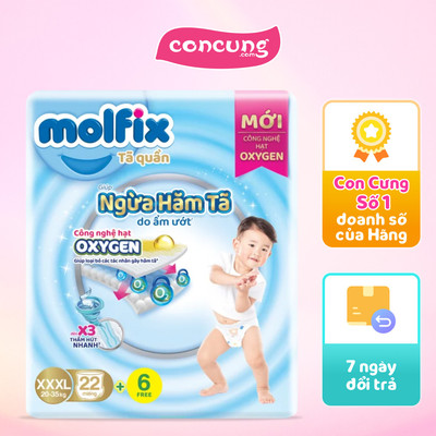 Molfix tã quần Oxygen size XXXL 22x4 Jumbo