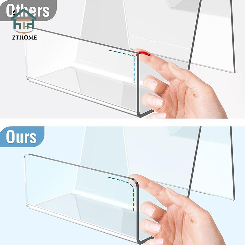 [ZTHOME] Comic Book Display Acrylic Book Display Holderic Book Frame Clear Laptop Stand Magazine Dis