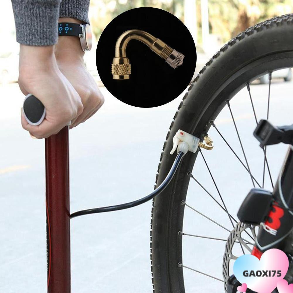 Thân van lốp khí bằng đồng GAOXI75, có bộ chuyển đổi mở rộng Van xe đạp điện góc 45 / 90 / 135 độ, P