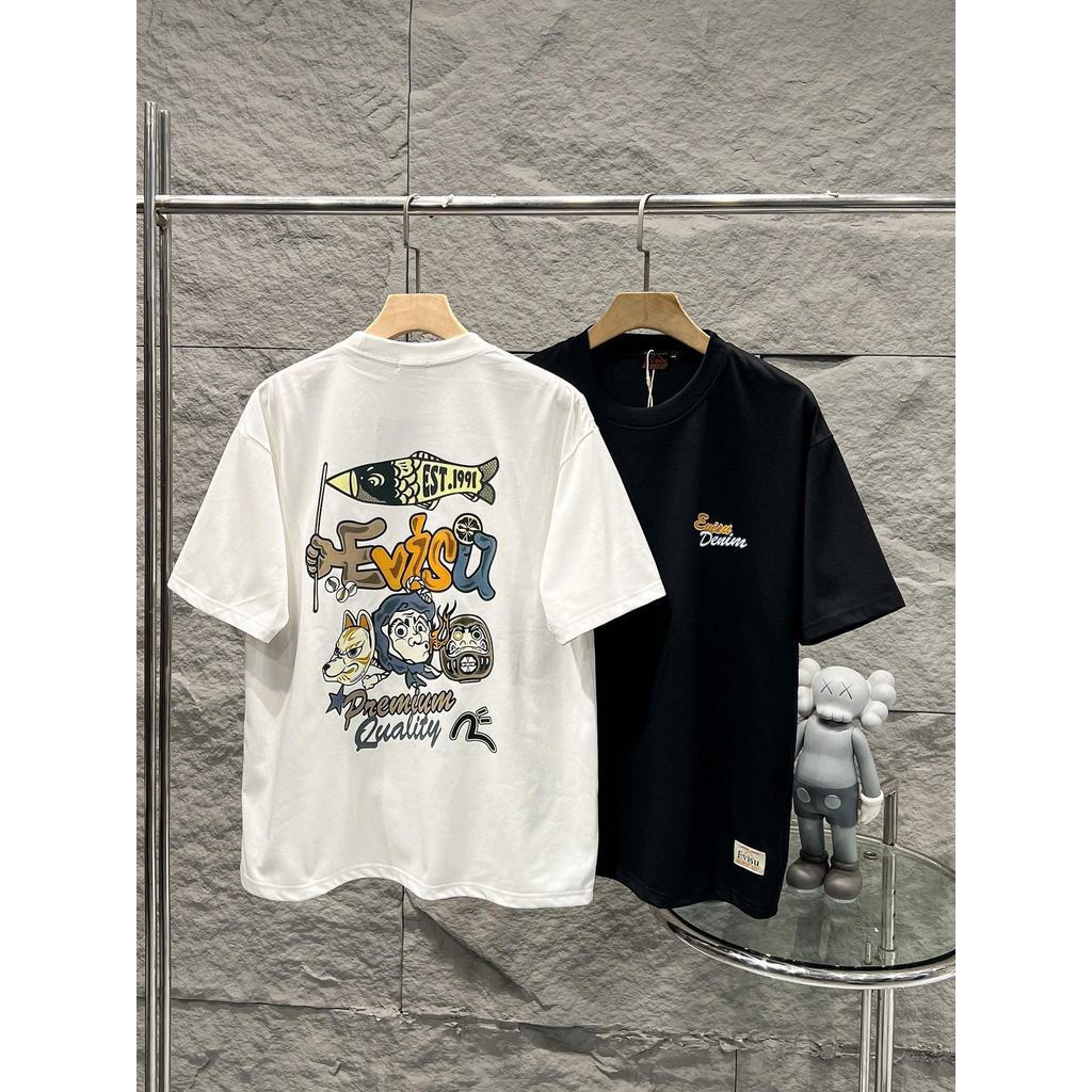 Evisu Áo Thun Ngắn Tay Nam Nữ Cặp Đôi Phong Cách Mới 2026