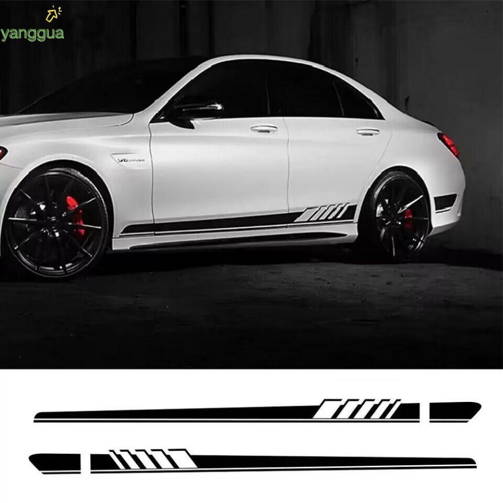 Đề can thân xe YANGGUA, Nhãn dán xe hơi chống nước PVC, Đề can dây tự dính có thể tháo rời cho Benz 