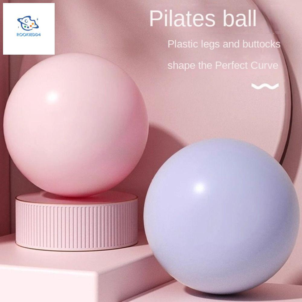 ROOKIEDD4 Yoga Ball, Mini Tập Thể Dục PVC Pilates Ball, Thiết Bị Pilates Chống Nổ 25cm Dày Yoga Fitn