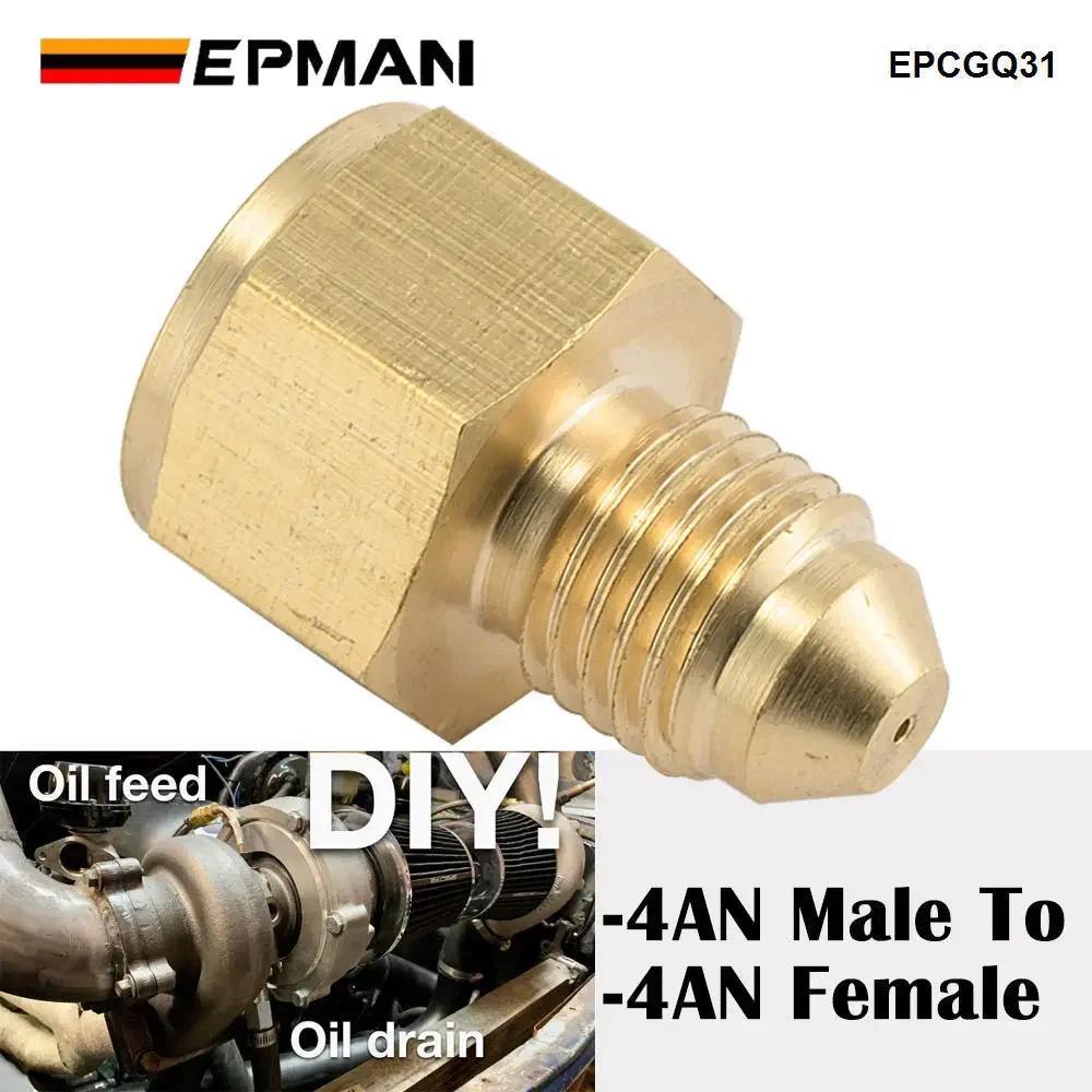 EP Brass AN4 Inline Turbo Oil Inlet Restrictor FITTING -4AN Male-4AN Nữ 0,035 "EPCGQ31