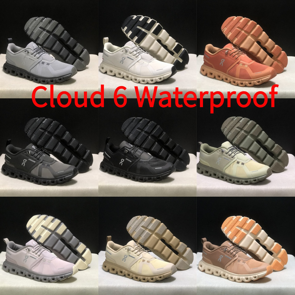 On Running On Cloud 6 Cloud6 Giày chạy bộ chống nước dành cho nam và nữ Giày thể thao Unisex Cặp đôi