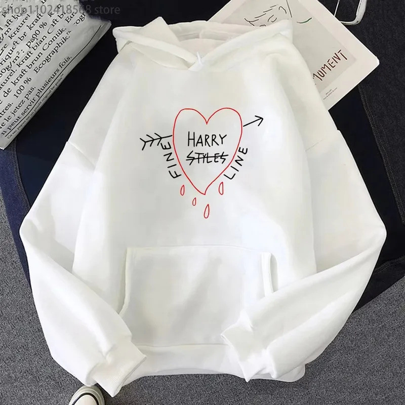 Áo Hoodie in hình dòng mỏng vui vẻ Harry Styles Be Kind Áo nỉ thời trang nam nữ Áo thun Y2K thoải má