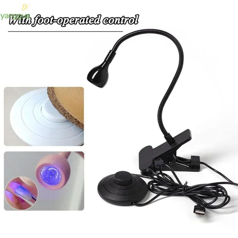 Đèn móng tay Led YANGGUA UV, Công tắc bàn đạp chân Máy sấy móng đầu có thể điều chỉnh, Đèn bảo dưỡng Gel chuyên nghiệp 5W / 3W di động Chăm sóc móng tay