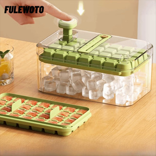 Máy làm đá viên FILEWOTO, Khuôn làm đá viên 28 / 56 lưới công suất lớn, bền hai lớp có thể tái sử dụng với hộp đá nắp dễ ép