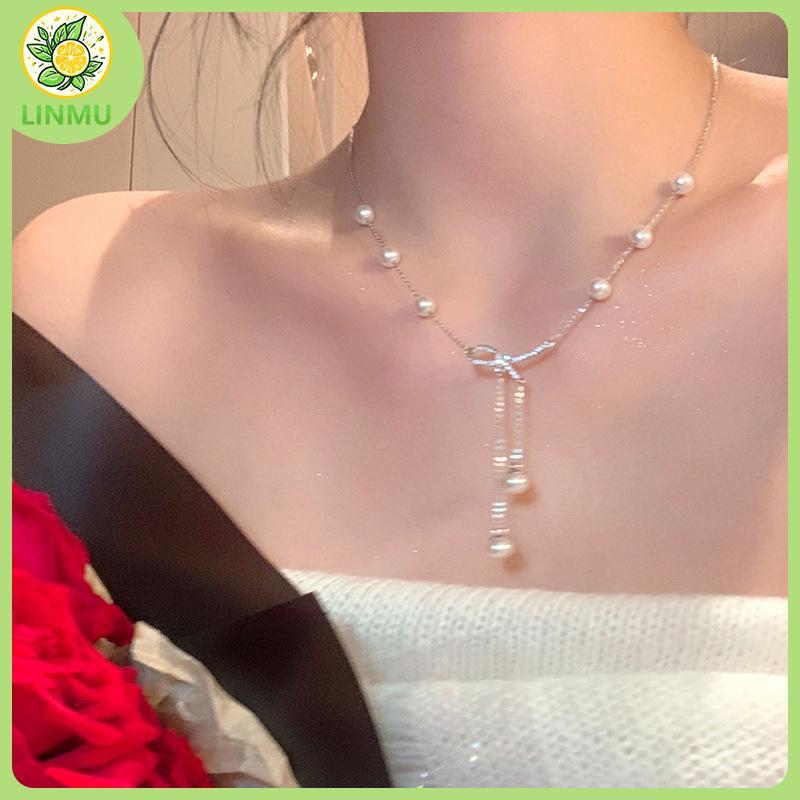 [LINMU] Chocker Ngoc Trai Gia Thanhh Lich voi Day Dich Co The Dieu Chinh - Nu