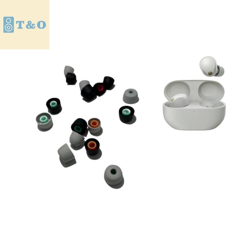 T & O 6 cái Silicone lời khuyên tai cho Sony WF-1000XM5/xm4/xm3 Oneplus nụ Z TWS Earbuds