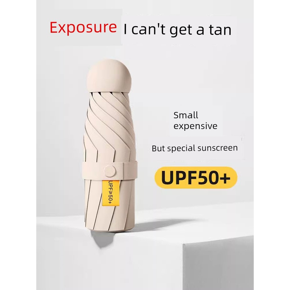 ô che mưa gấp gọn Ô che nắng nhỏ gọn cầm tay gấp mini vinyl