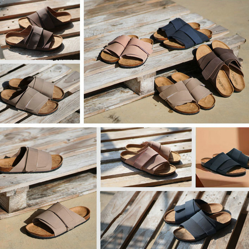Dép xỏ ngón nam mới Dép mùa hè Dép Cork Dép đi biển Giày xỏ ngón Giày La Mã thông thường Giày nam Hợ