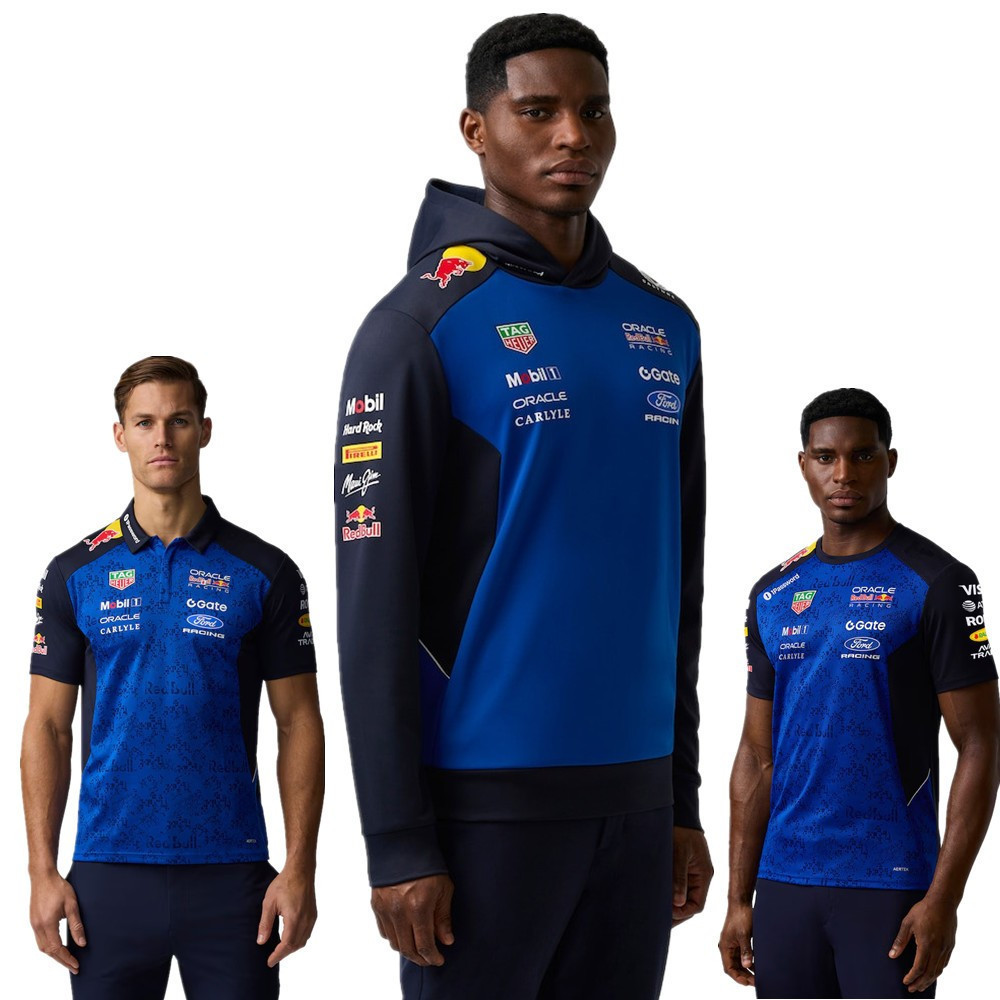 Oracle Red Bull Racing F1 2026-2027 Bộ Uniform gồm Áo Polo, Hoodie và Áo Khoác