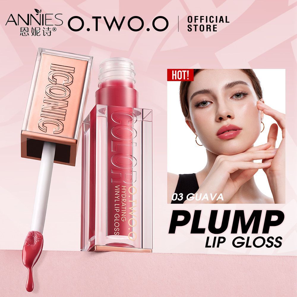 ♕ Son bóng dưỡng ẩm O.two.o Haute Hydrating Lip Gloss Son tint Son dưỡng ẩm dạng lỏng như gương Son 
