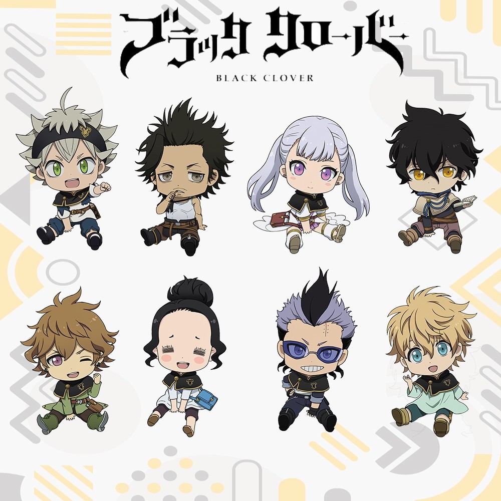 Gantungan Kunci Black Clover - Keychain Black Clover Ganci Akrilik Anime Black Clover Asta yuno