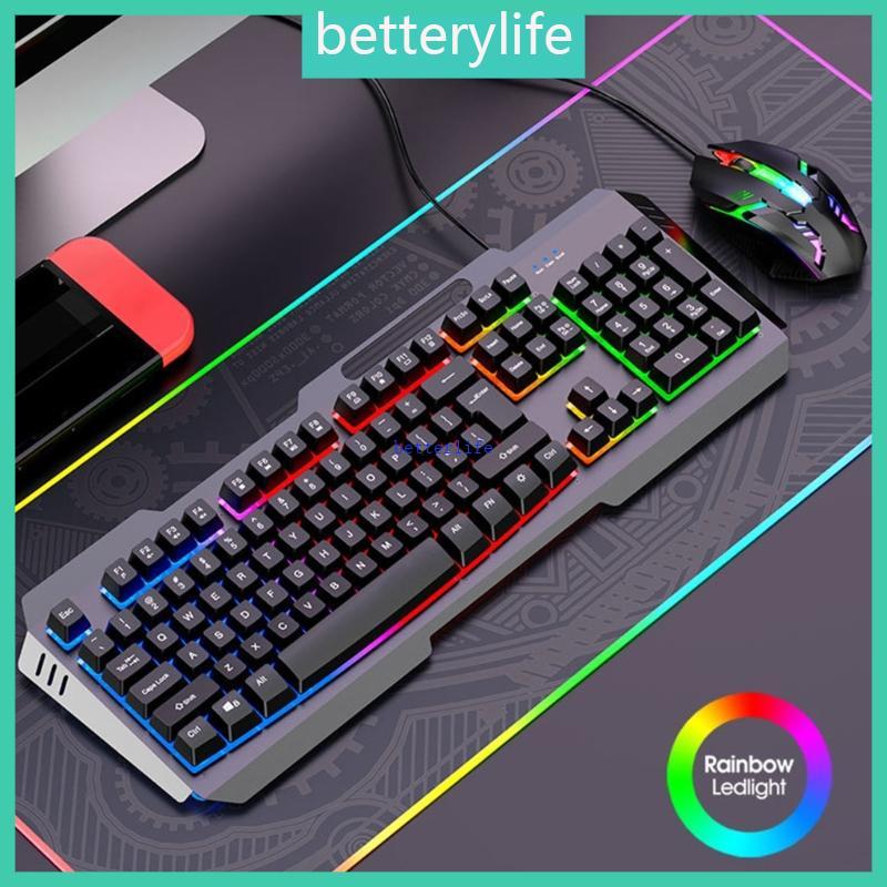 Bàn phím chơi game có dây USB BTF DS600 có khung kim loại chiếu sáng màu sắc và độ bền