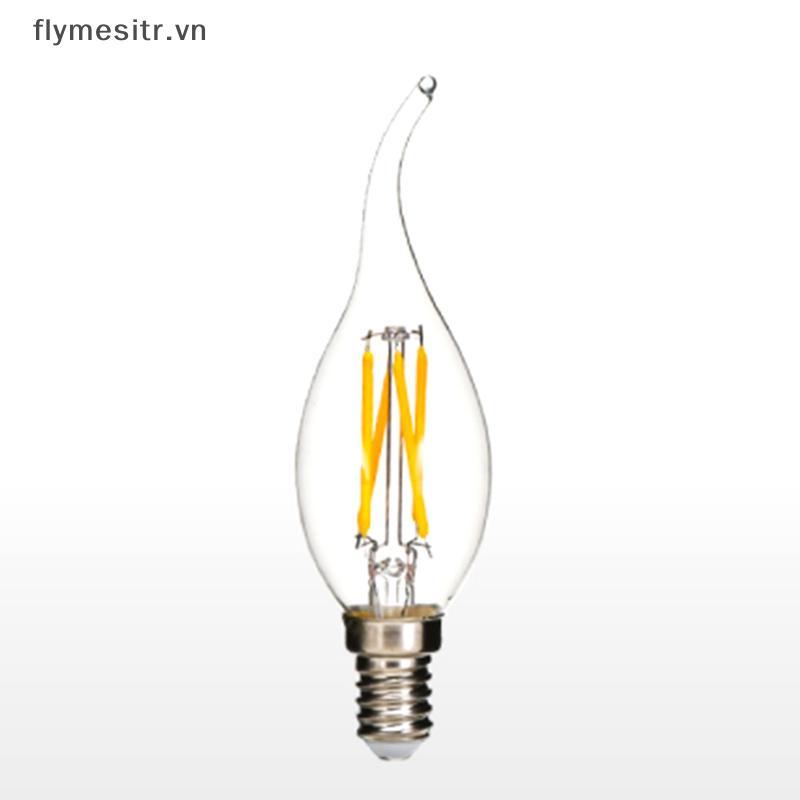 FF E14 4W Retro Edison LED Dây Tóc Bóng Đèn AC180-240V Bóng Đèn Thủy Tinh Mới VN