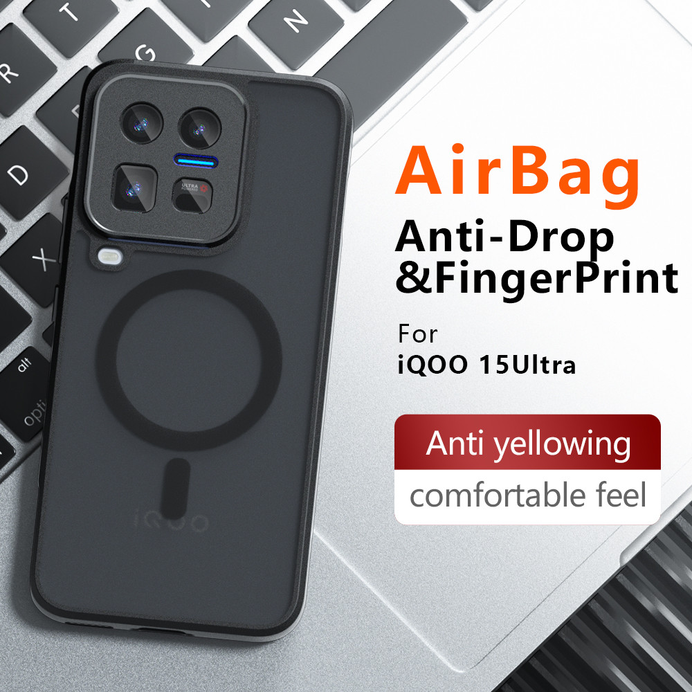 Ốp Lưng Cứng Từ Tính Chống Sốc Trong Suốt Cho Vivo IQ00 IQOO 15 Ultra (V2546A) Vỏ Điện Thoại PC Matt