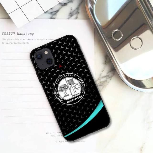 Ốp điện thoại AMG Mercedes Benz Vỏ bảo vệ Iphone 16 17 Pro Max Plus X S a9