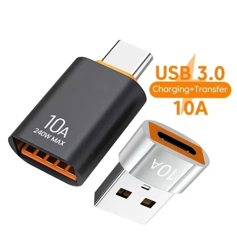 10A OTG USB 3.0 Sang Loại C Adapter USB Nữ Sang Loại C Nam Sạc Nhanh Adapter OTG USB C Cho Laptop PC