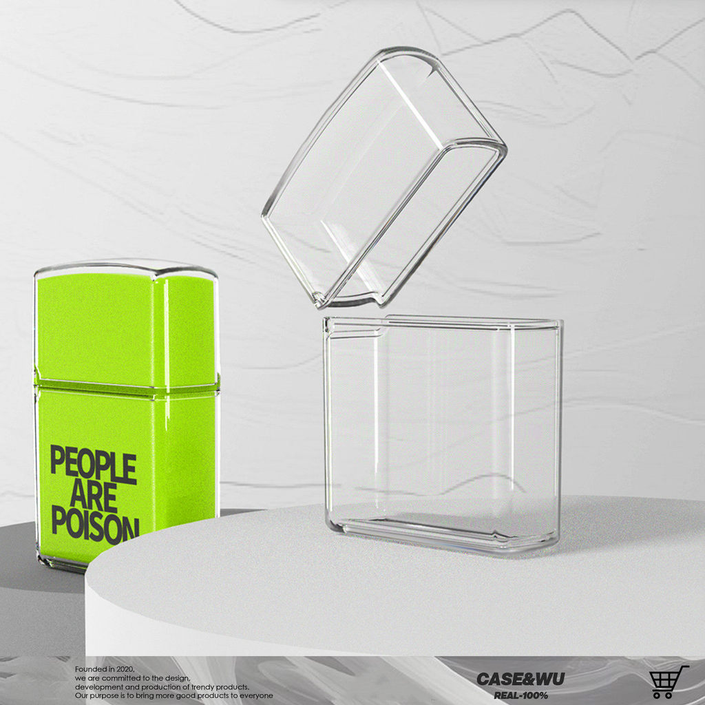 Thích hợp cho zippo Lighter Vỏ bảo vệ Phụ kiện Máy thông thường Chống sốc Sơn chống rơi Vỏ mềm TPU t