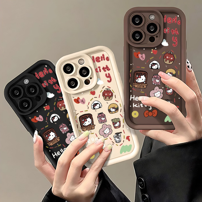 Ốp Lưng cho OPPO A9 2020/A5S/A3S/A3X/A5 pro/A15/A16/A16K/A17 Thực phẩm Hello Kitty TPU Soft Shell ch