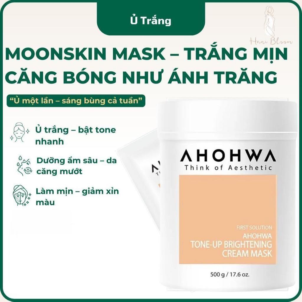 Mặt Nạ ủ Trắng ahohaw Dạng Kem Ahohaw Tone-Up Brightening Cream Mask ( 500g ) Giúp Da Trắng Sáng, Bậ