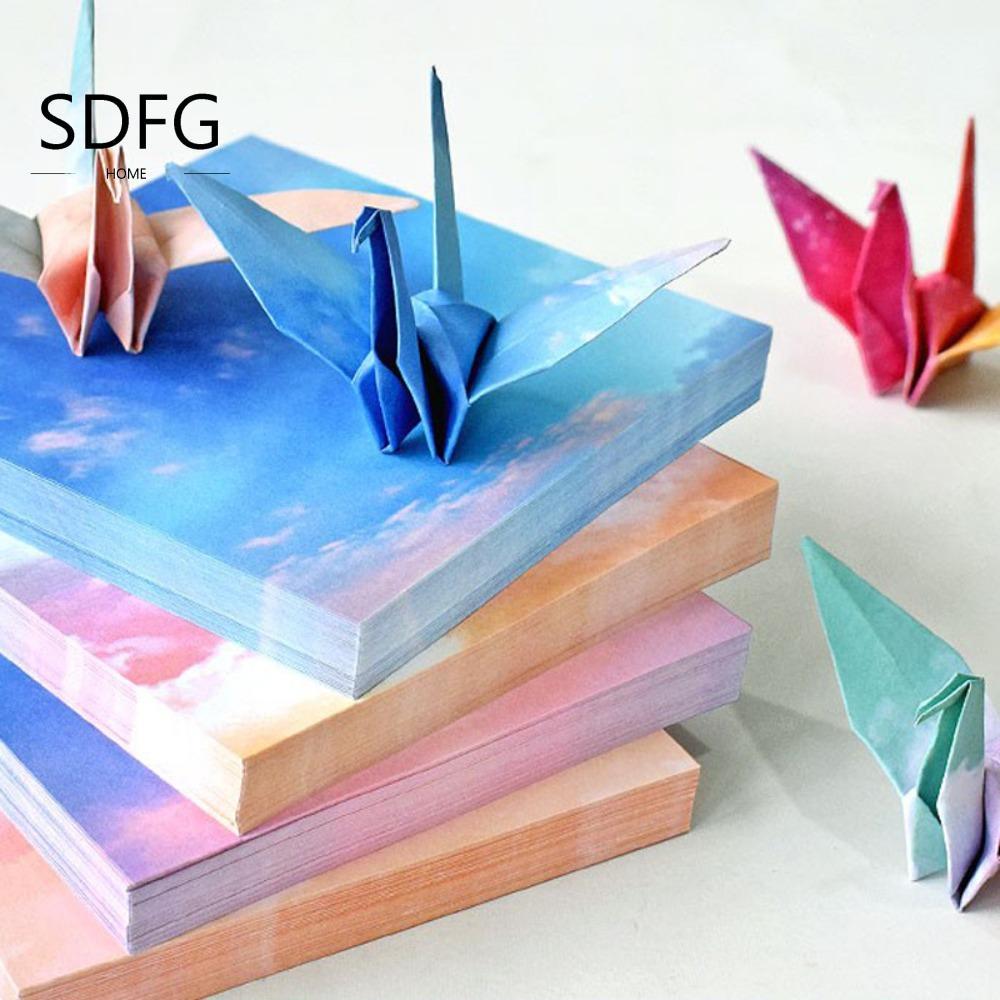 SDFG 400 Chiếc Giấy Origami Bầu Trời Đầy Sao, Thêu Sò Gấp Nhiều Màu Sắc Gấp Giấy, Bầu Trời Đầy Sao D