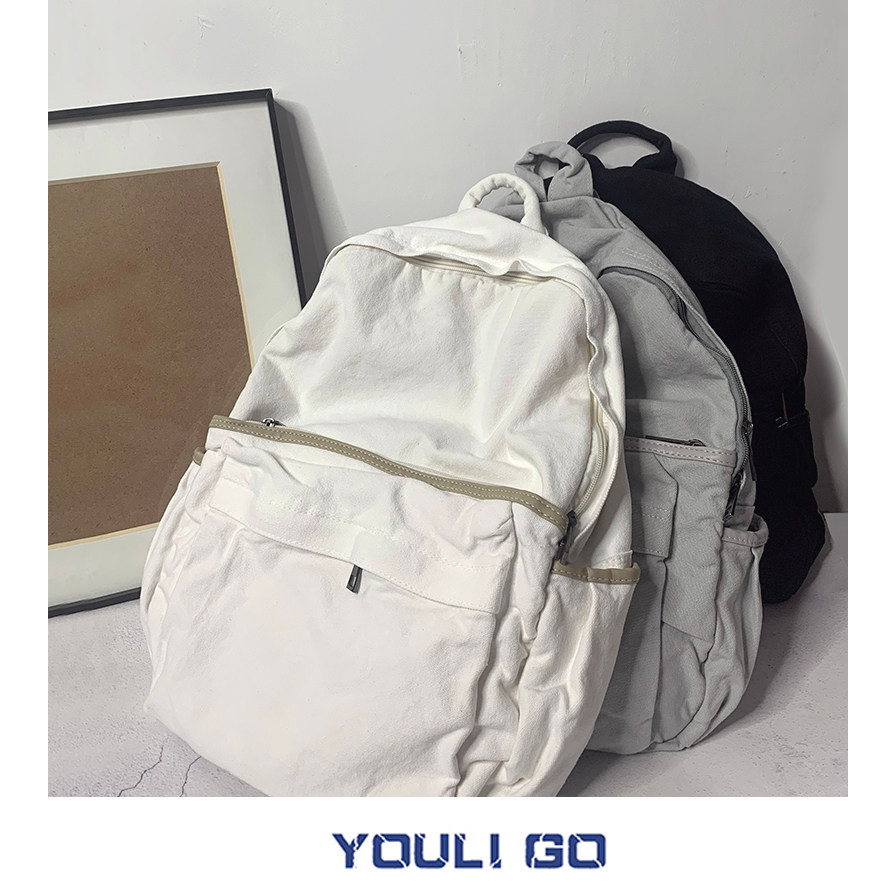 🔥 có hàng sẵn 🔥 Chống Nước Trong Kho Phong cách nhật bản Balo Đi Học Thiết Kế Đơn Giản balo phong cá