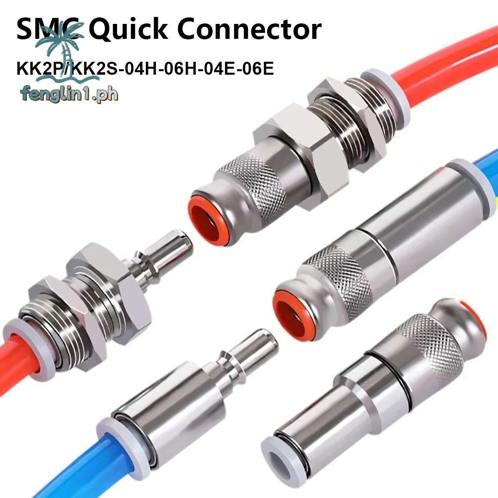 FENGLIN 1 Đầu nối nhanh khí quản, Khớp nối ống đồng bằng khí nén một chiều KK2P / KK2S-04H-06H-04E-0