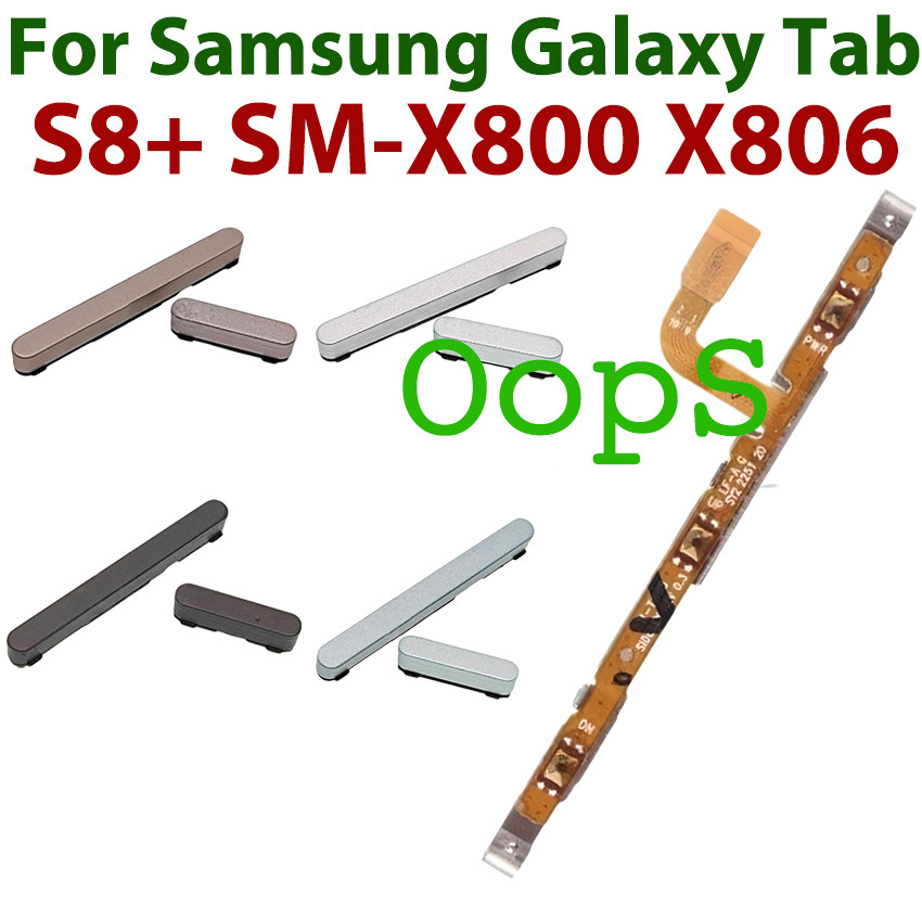 Nút âm lượng nguồn Flex Cho Samsung Galaxy Tab S8 + SM-X800 X806 X806B X806U X806N X808 x800 Công tắ