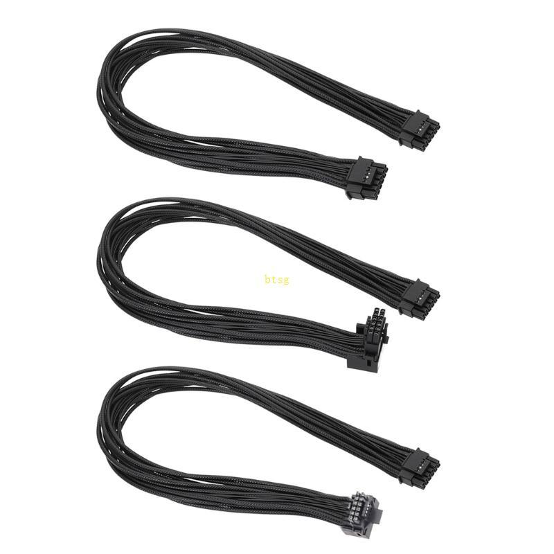 Btsg 12VHPWR 16PIN đến 16PIN Cáp mô-đun PCIE5 hình chữ L 90 độ 0 Dây cho Card đồ họa ATX3 0 Dòng dập