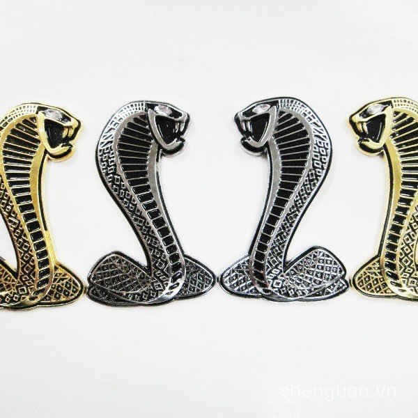 Sản phẩm mới Thích hợp cho xe hơi Cobra Metal Car Sticker Ford Mustang Logo xe máy Xe máy được cá nh