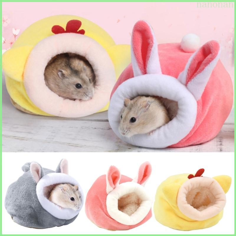 Nan Mùa Đông Nhung Hamster Nhà Chuột Lang Nhà Ấm Tổ Động Vật Nhỏ Tổ Mùa Đông Ấm Áp Lồng Cho Hamster 
