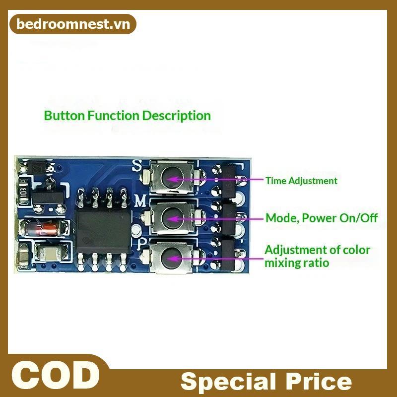 Bộ điều khiển dải LED RGB BEDROOM WS2812, Mô-đun điều khiển DC 5-24V cho WS2811 / 16703.