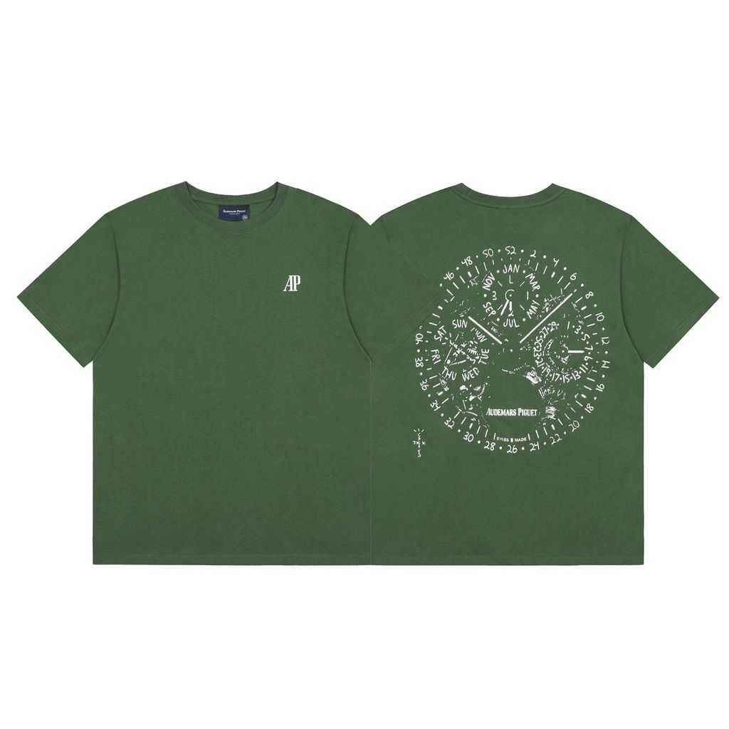 MZUZ Travis Scott CJ x AP Watch Face Joint Name AP Dial T Shirt