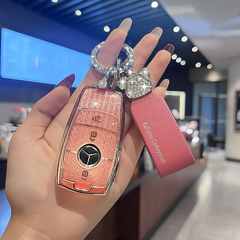 Thích hợp cho 2022 Vỏ chìa khóa Mercedes-Benz e300l c260l c200l glc gla200 glc260la e-Class Mô hình 