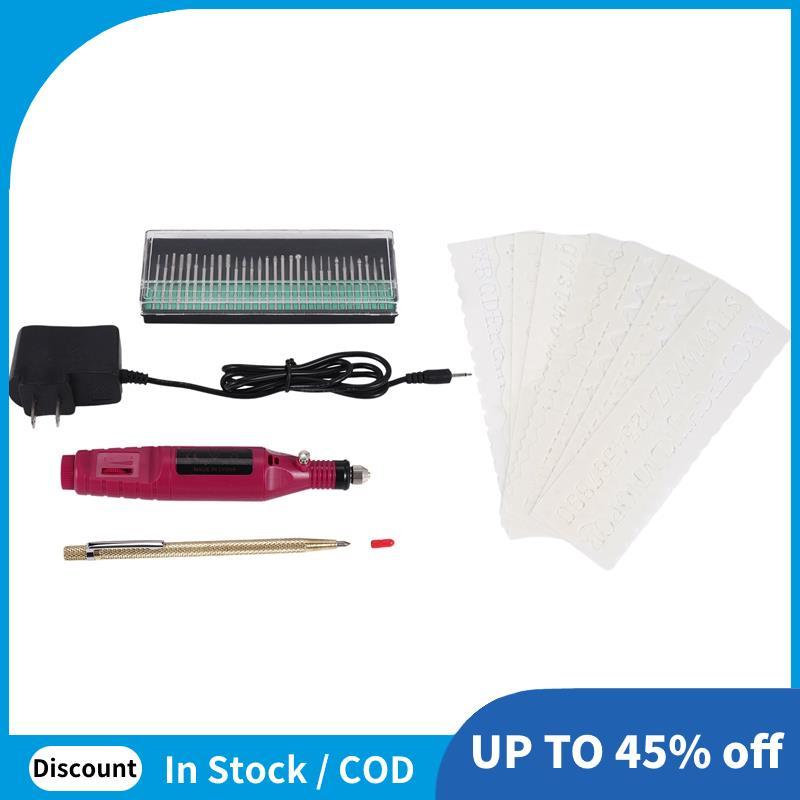 Bút khắc mini bằng điện Bộ dụng cụ khắc tự làm mini cho kim loại Thủy tinh gốm sứ Trang sức gỗ bằng 