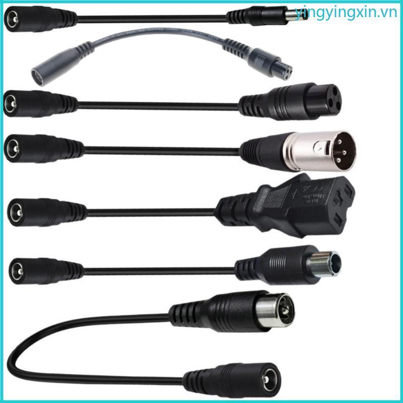 Copper Wire DC5521 Female to 3PIN Aviation Head Adapter Cable Converter Cord