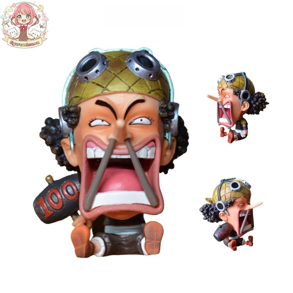 Mô hình One Piece chibi Ussop cực dễ thương cao 9cm , figure one piece - No Box