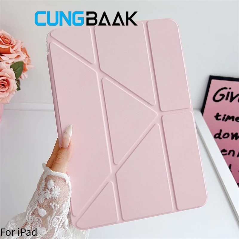 CUNGBAAK Ốp lưng iPad đa góc 3+Y Air M2/M3/M4, Mini 6/7, Pro M3/M4/M5, iPad 9.7/10.2
