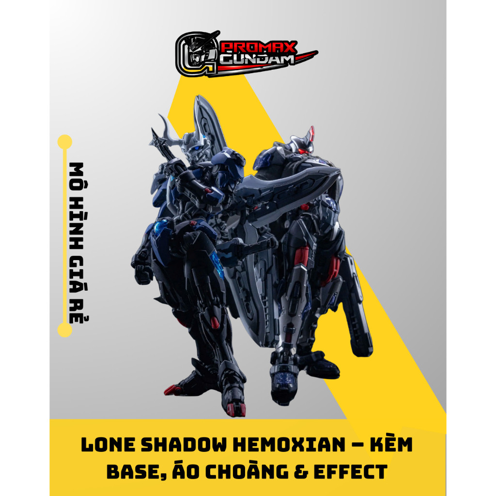 Mô Hình Lắp Ráp MG - OVER ZERO - LONE SHADOW Hemoxian – Kèm Base, Áo Choàng & Effect (GundamPromax) 