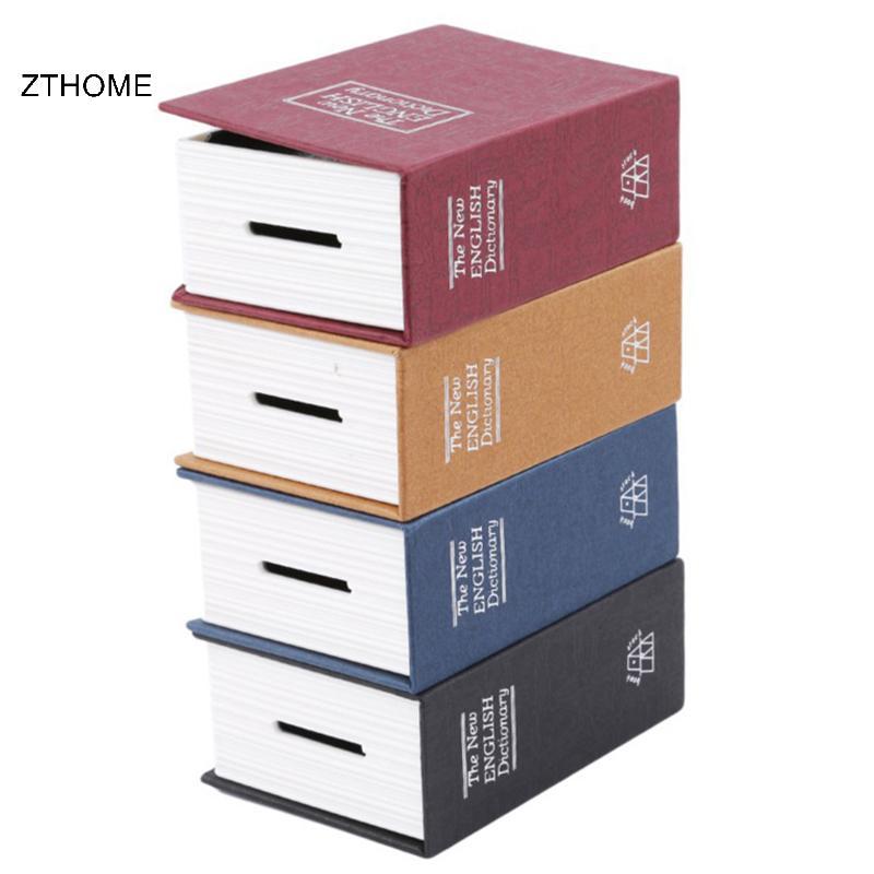 ZTHOME Sáng Tạo Từ Điển Sách Hộp Tiền Heo Đất Có Lo Ẩn Bí Mật An Toàn Lo Tiền Đồng Xu Hộp Bảo Quản H