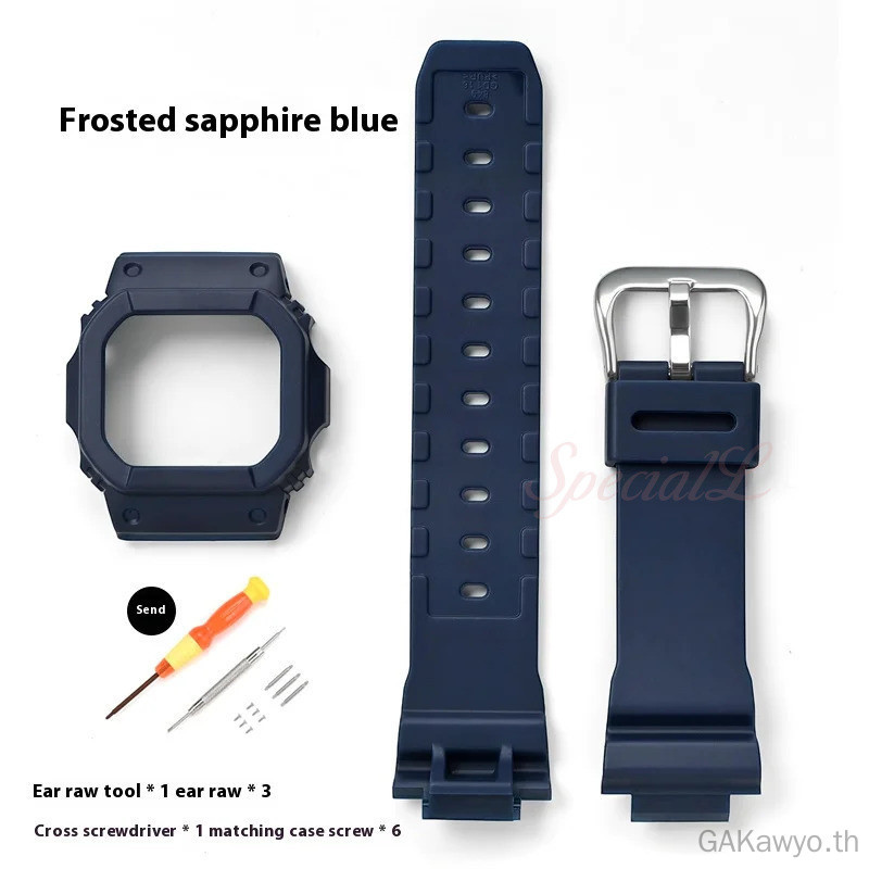 Dây đeo silicon + Vỏ đồng hồ cho Casio DW5600 / 5610 DW5600HR / GW-M5610 / GWB5600 Gshock Dây đeo th