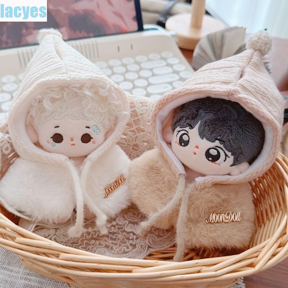 LACYES 10cm Quần áo búp bê sang trọng, Áo choàng sang trọng thay thế Quần áo búp bê cotton 10cm, Khă