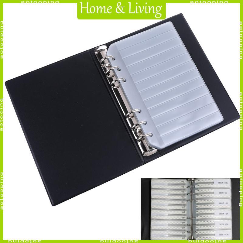 AOTO SMD Linh Kiện Sách Mẫu Rỗng 15 Trang Cho 0402 0603 0805 1206 0201 Thành Phần