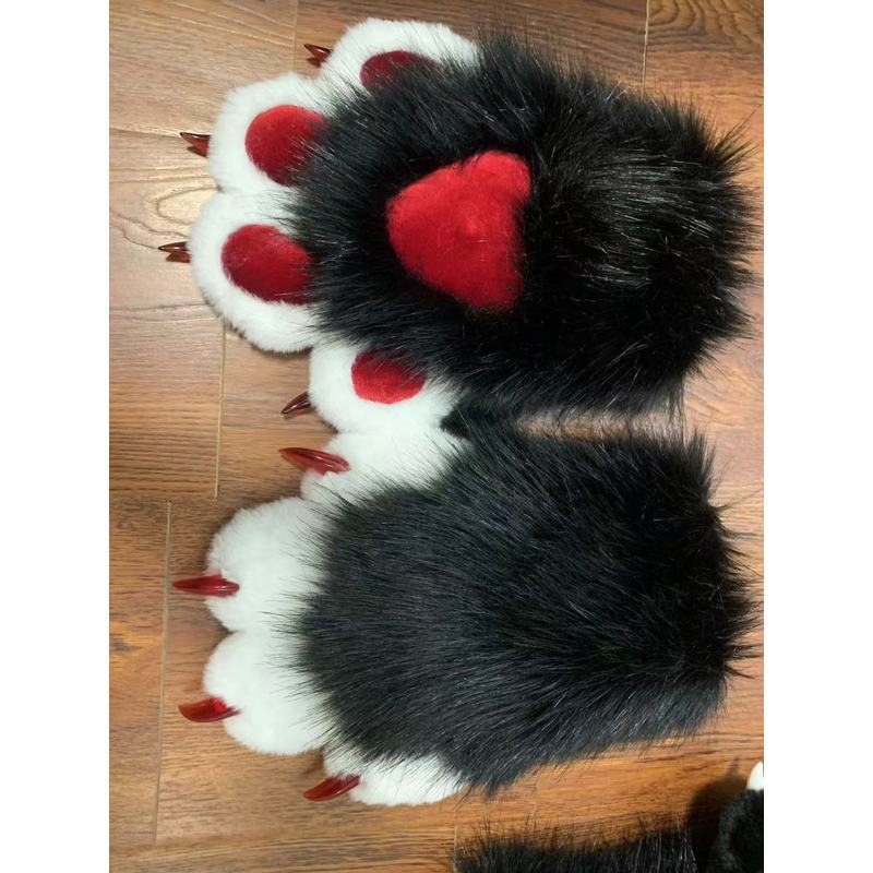 Furry Ready Stock Furry Beast Trang phục furry Găng tay la hét đầy màu sắc cos Claw One Pair (Trang 