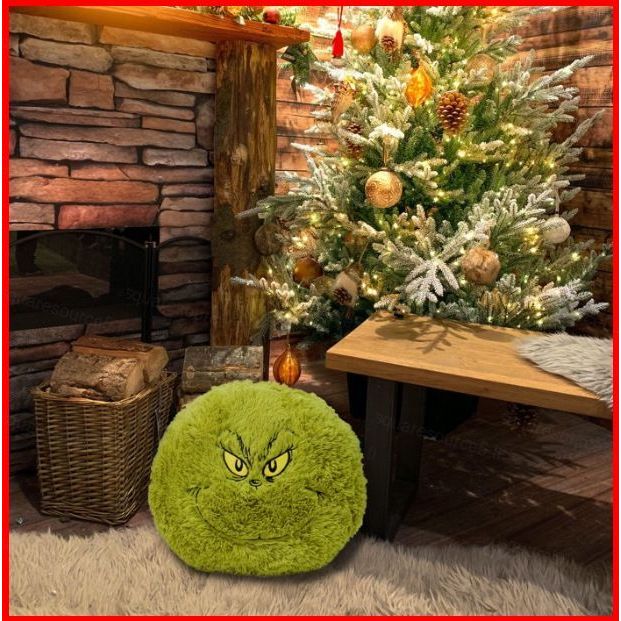 SQ5 The Grinch Giáng Sinh plushie Grinch Ném Gối Sáng Tạo Trang Trí Nhà Cửa Lễ Hội Không Khí Đệm QS5