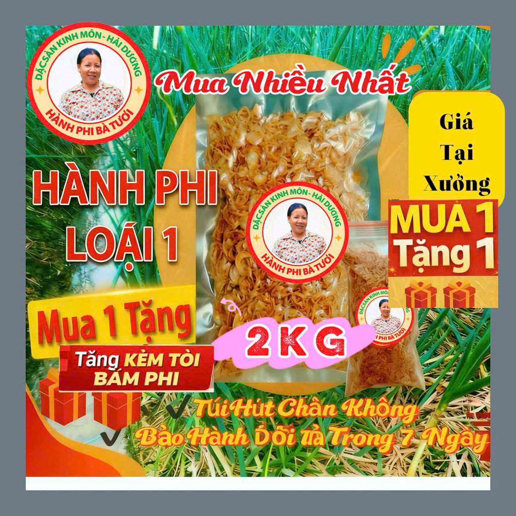 500g Hành Phi Giòn Thơm – Đặc Sản Hành Phi Nguyên Chất, Vàng Giòn Tự Nhiên
