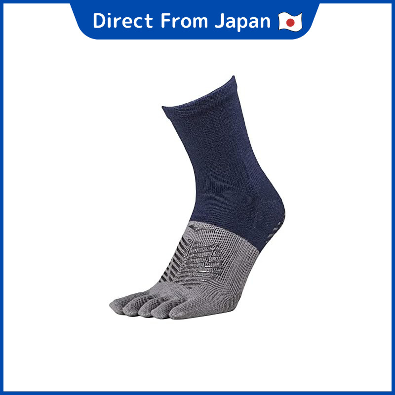 [Mizuno] Soccer Wear Zero Glide Short Socks 5-Toe Grip P2MX2510 Dress Navy 25.0-27.0 cm