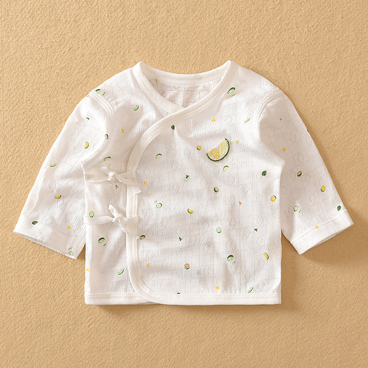 áo len cho bé gái áo giữ nhiệt cho bé gái Quần áo mỏng cho trẻ sơ sinh mùa hè Hamiqi áo kimono sợi t